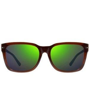 Revo Taylor 56Mm Polarized Square Sunglasses - Green