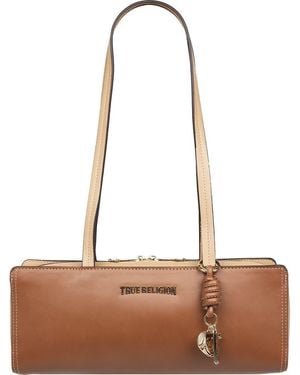 True Religion East/West Satchel Bag - Brown
