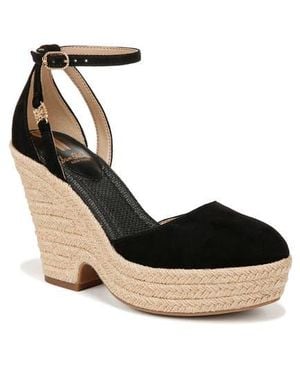 Sam Edelman Nati Platform Ankle Strap Pump - Black