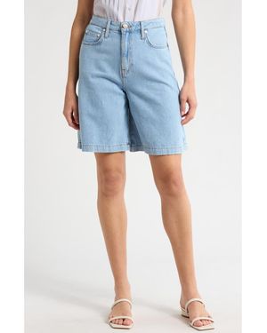 10 Crosby Derek Lam Dana Wide Leg Shorts - Blue