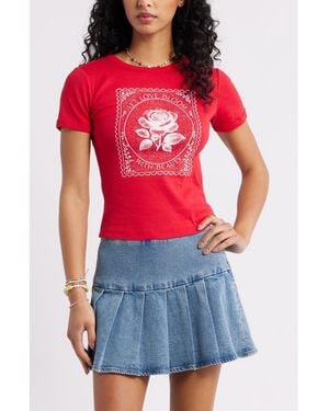BP. Graphic Baby Tee - Red