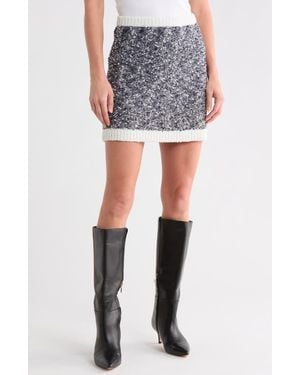 Cinq À Sept Adalee Marled Miniskirt - Gray