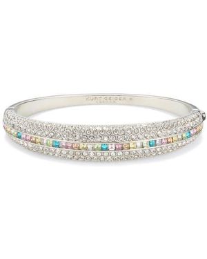 Kurt Geiger Mulitcolor Pavé Dome Bangle - White