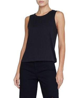 L'Agence Mikaela Organic Cotton Tank - Blue