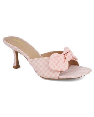 MIA Elyzza Bow Slide Sandal - Pink