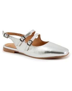 BUENO Estella Slingback Flat - White