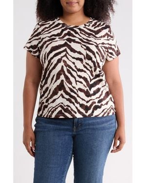 Sanctuary Cotton Blend Pocket T-Shirt - Multicolor