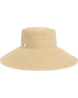 Vince Camuto Down Brim Straw Floppy Hat - Natural