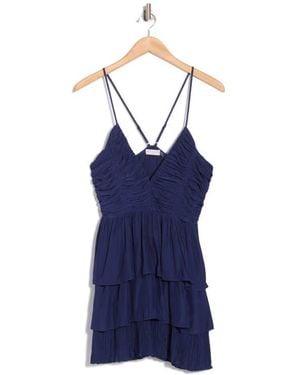 Ramy Brook Jean Tiered Minidress - Blue