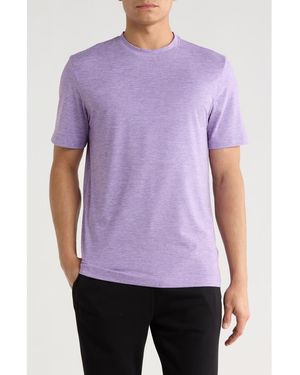 Bugatchi Crewneck Performance T-Shirt - Purple