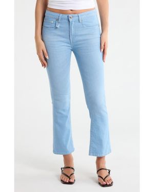 R13 Kick Fit Crop Flare Leg Jeans - Blue