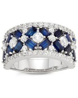 FZN Sterling Lab Grown & Ring - Blue