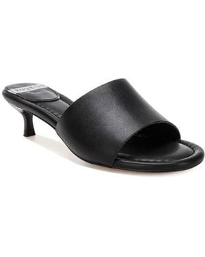 Rag & Co Vizzini Leather Slide Sandal - Black