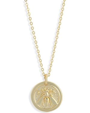 Electric Picks Honey Bee Pendant Necklace - Metallic