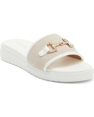 Top Moda Genova Bit Slide Sandal - Metallic