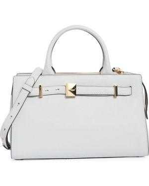 Kate Spade Medium Deco Leather Satchel - White