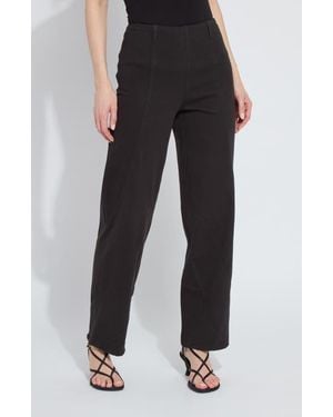 Lyssé Amabel High Waist Seamed Barrel Leg Jeans - Black