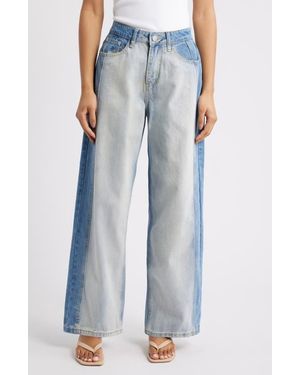 Petal & Pup Yuri High Waist Wide Leg Jeans - Blue