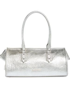 Brahmin Sophia Metallic Leather Baguette Bag