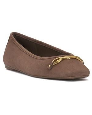 Vince Camuto Virna Square Toe Flat - Brown