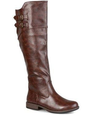 Journee Collection Journee Tori Riding Boot - Brown