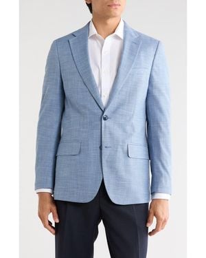 Original Penguin Textured Two-Button Sport Coat - Blue