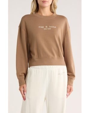 Rag & Bone Logo Terry Sweatshirt - Natural