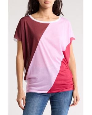 Go Couture Dolman Sleeve Tee - Pink