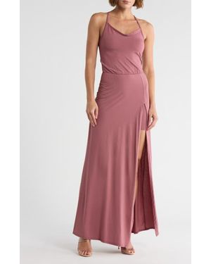 Go Couture Sleeveless Maxi Dress - Purple