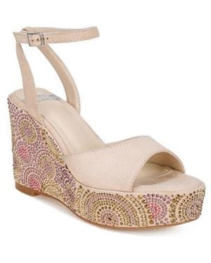 Rag & Co Mandala Wedge Sandal - Natural