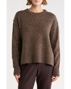 Max Studio Drop Shoulder Sweater - Brown