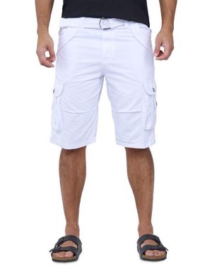 Xray Jeans Belted Bermuda Cargo Shorts - Blue