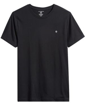 Lucky Brand Stretch Cotton Pajama T-Shirt - Black