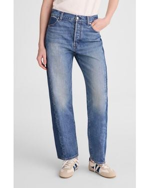 Madewell Pieced Barrel Leg Jeans - Blue