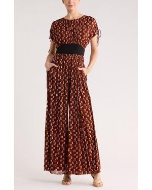 Diane von Furstenberg Andra Wide Leg Jumpsuit - Multicolor