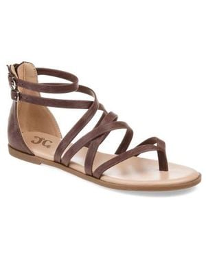 Journee Collection Zailie Strappy Sandal - Brown