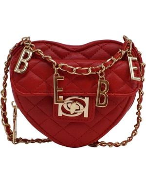 Bebe Solana Quilted Heart Crossbody Bag - Red