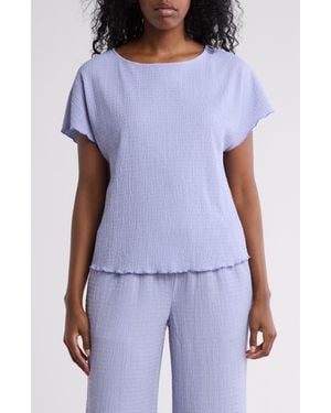 Gemma  Jane Dolman Sleeve Jacquard Top - Purple