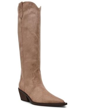 Dolce Vita Greva Knee High Western Boot - Brown