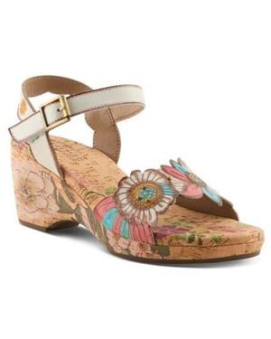 Spring Step Luvinlife Ankle Strap Platform Wedge Sandal - Multicolor