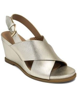 Aerosoles Dayonara Wedge Sandal - Metallic