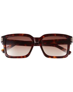 MCM 54Mm Rectangular Sunglasses - Brown