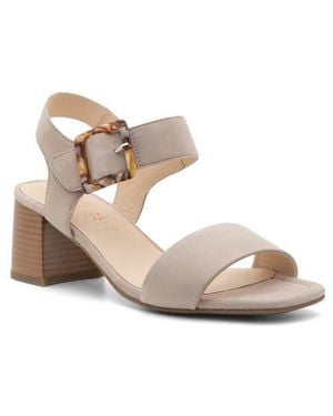 Ara Bethel Block Heel Sandal - Natural