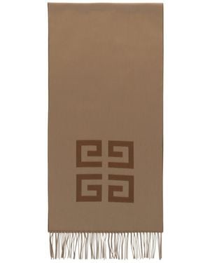 Givenchy 4G Reversible Wool Scarf - Brown