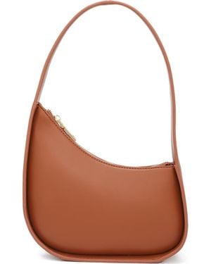 AOTA Hallie Asymmetrical Shoulder Bag - Brown