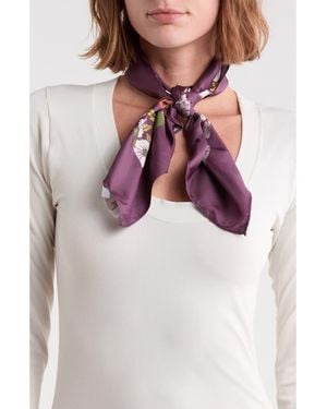 Steve Madden Cutflower Square Scarf - Gray