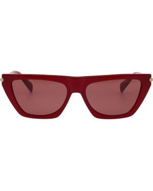 AllSaints Minka 54Mm Cat Eye Sunglasses - Red