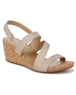 Naturalizer Adria Strappy Wedge Sandal - Natural