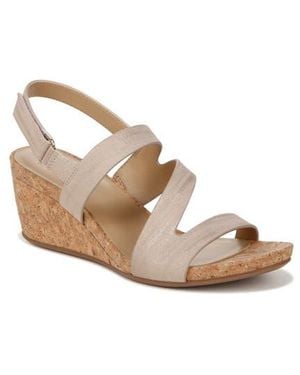 Naturalizer Adria Strappy Wedge Sandal - Natural