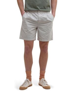 Barbour Rickfell Pleated Cotton Ripstop Shorts - Gray